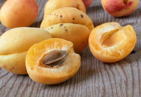 Ripe apricots Stock Photos