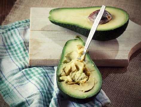 Ripe avocado Stock Photos