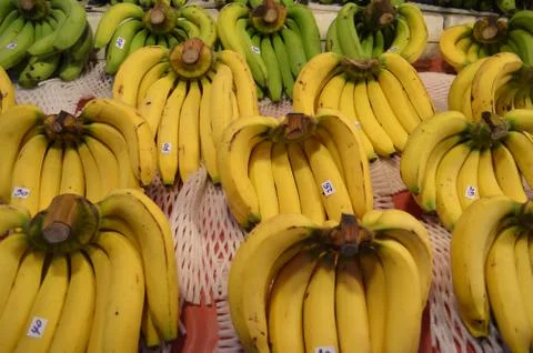 Ripe bananas Stock Photos