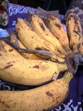 Ripe bananas Stock Photos