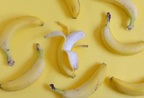Ripe bananas set Free Stock Photos