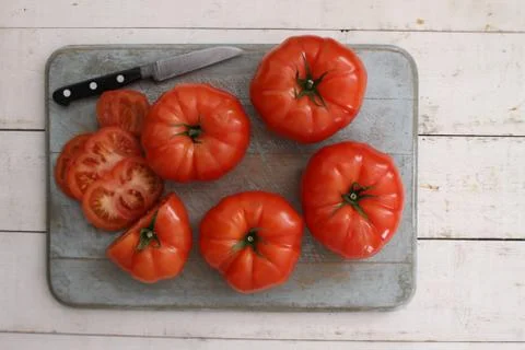Ripe beef tomato Foto stock