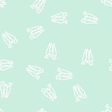 Ripe carrot vegetable line vector seamless pattern 스톡 일러스트