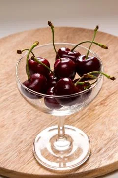 Ripe cherries Stock Photos