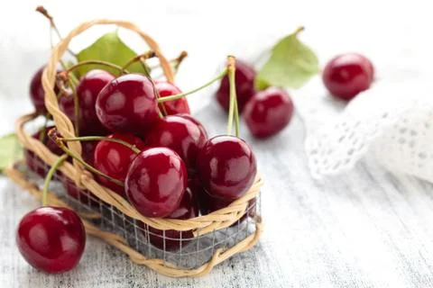Ripe cherries. Stock Photos