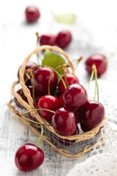 Ripe cherries. Stock Photos