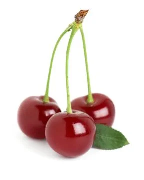 Ripe cherries Stock Photos