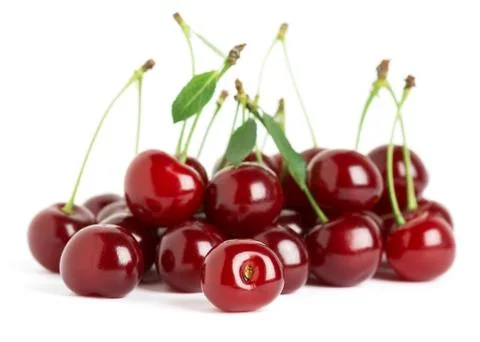 Ripe cherries Stock Photos