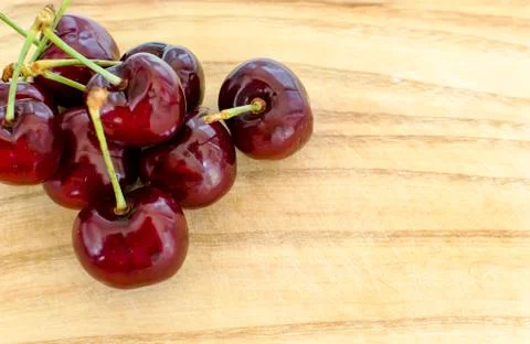 Ripe cherries Stock Photos