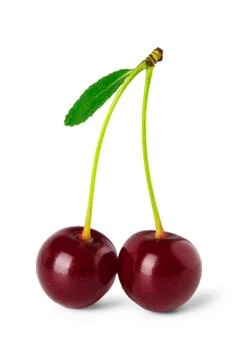 Ripe cherries Stock Photos