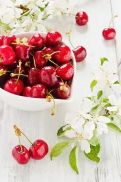 Ripe cherry Stock Photos