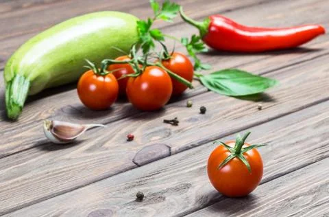 Ripe cherry tomatoes Stock Photos