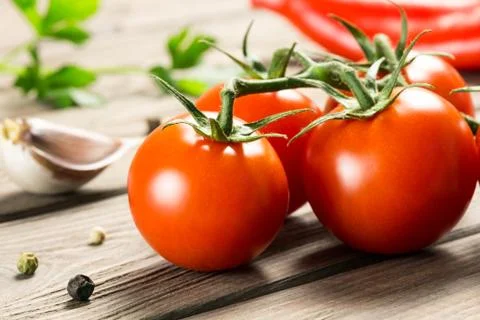 Ripe cherry tomatoes Foto stock