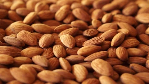 Ripe clean walnut almonds close up. background 115 Stock Footage 151001194