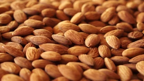 Ripe clean walnut almonds close up. background 114 Stock Footage 151001201