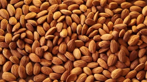 Ripe clean walnut almonds close up. background 124 Stock Footage 151001214