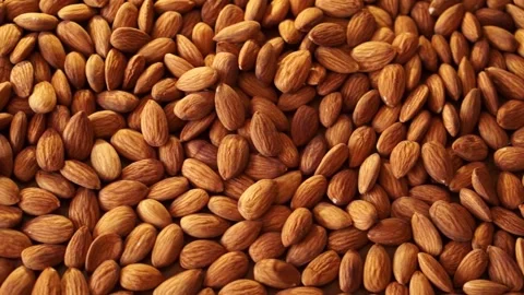 Ripe clean walnut almonds close up. background 125 Stock Footage 151001217