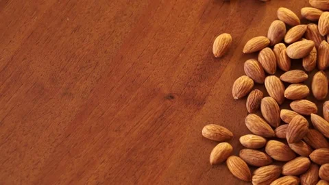 Ripe clean walnut almonds close up. background 127 Stock Footage 151001230