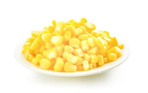 Ripe corn isolated on white background Stock Photos