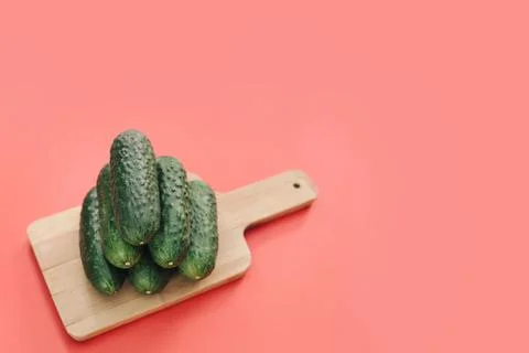 Ripe cucumbers Stock Photos