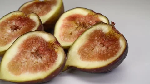 Ripe fig fruit on the table Stock Footage 158379460