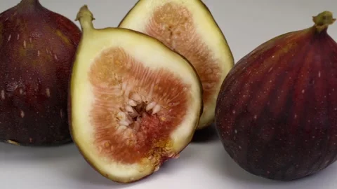 Ripe fig fruit on the table Stock Footage 158379462