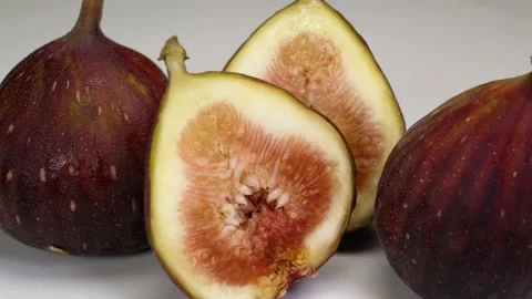 Ripe fig fruit on the table Stock Footage 158379467