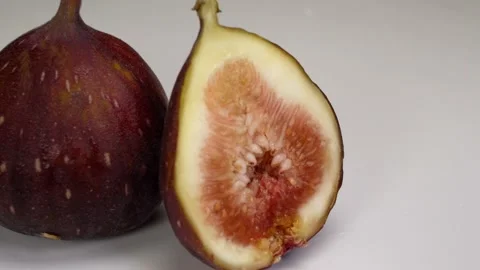 Ripe fig fruit on the table Stock Footage 158379473
