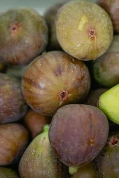 Ripe figs closeup Stock Photos