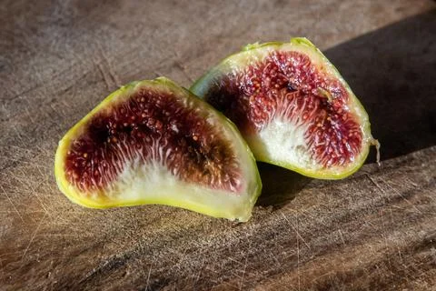 Ripe figs closeup Stock Photos