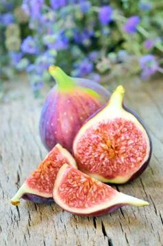 Ripe fresh fig Stock Photos