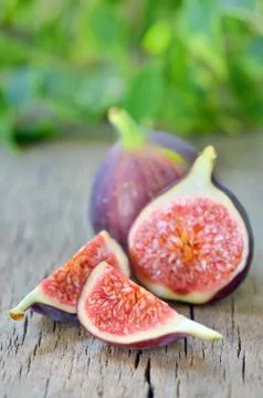 Ripe fresh fig Stock Photos