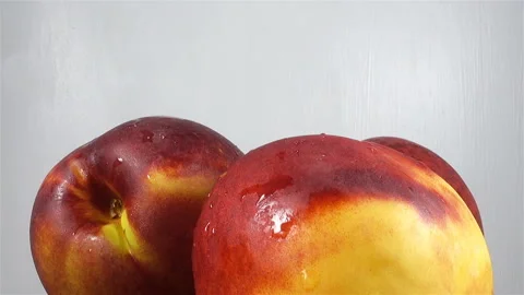 Ripe fruit nectarine Stock Footage 138276412