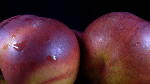 Ripe fruit nectarine or peach Video stock 158909625