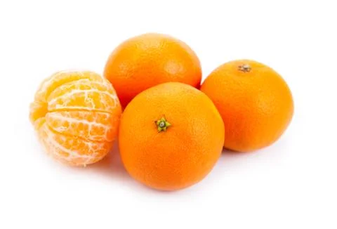 Ripe fruit tangerine Stock Photos