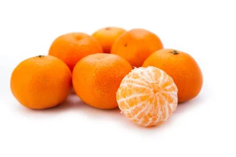 Ripe fruit tangerines Stock Photos