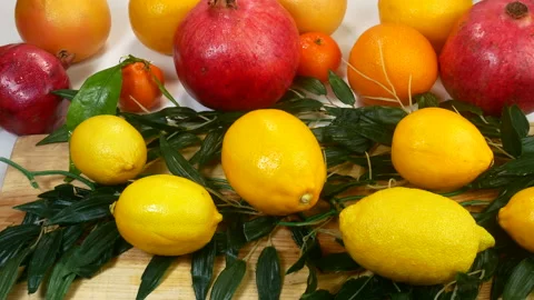 Ripe fruits on the table Stock Footage 234331194