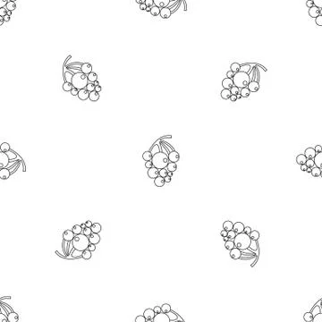 Ripe grape pattern seamless vector Illustrazione stock