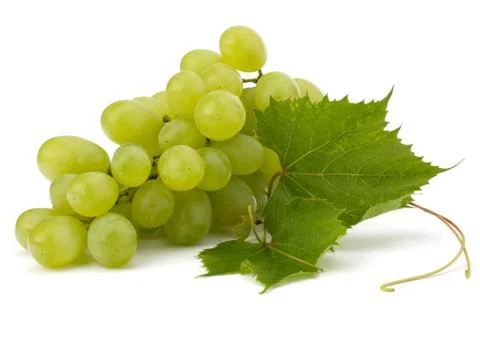Ripe grape whith leaf Stock Photos
