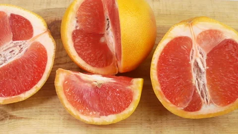 Ripe grapefruit Stock Footage 234331491