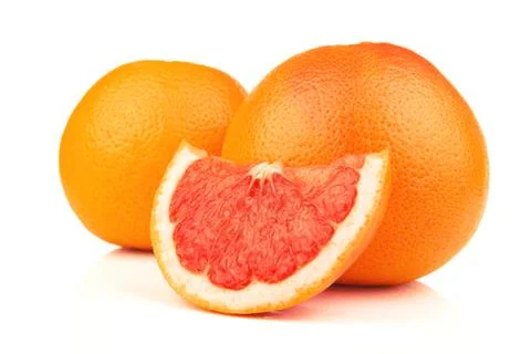 Ripe grapefruit isolated Stock Photos
