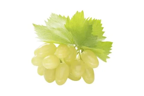 Ripe grapes with leaf Foto stock