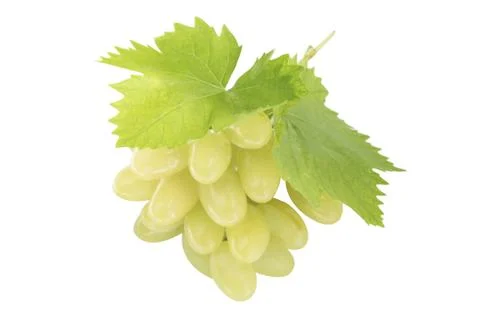 Ripe grapes with leaf Stock Photos