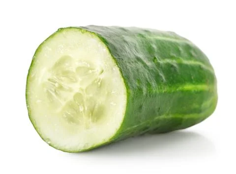 Ripe green cucumber Stock Photos