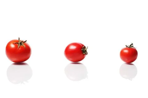 Ripe group of tomatoes Stock Photos