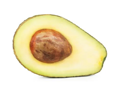 Ripe half avocado Stock Photos