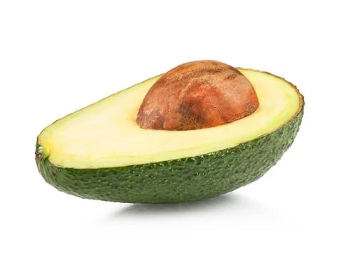 Ripe half avocado Stock Photos