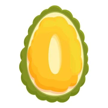 Ripe jackfruit icon cartoon vector. Fruit food イラスト素材