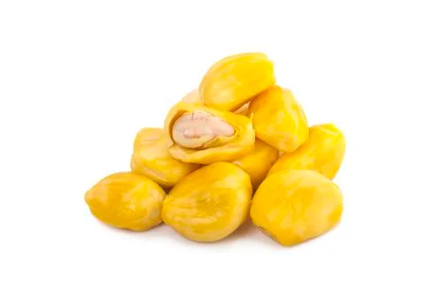 Ripe Jackfruit isolated on white background Stock Photos