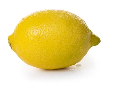 Ripe lemon close-up Stock Photos